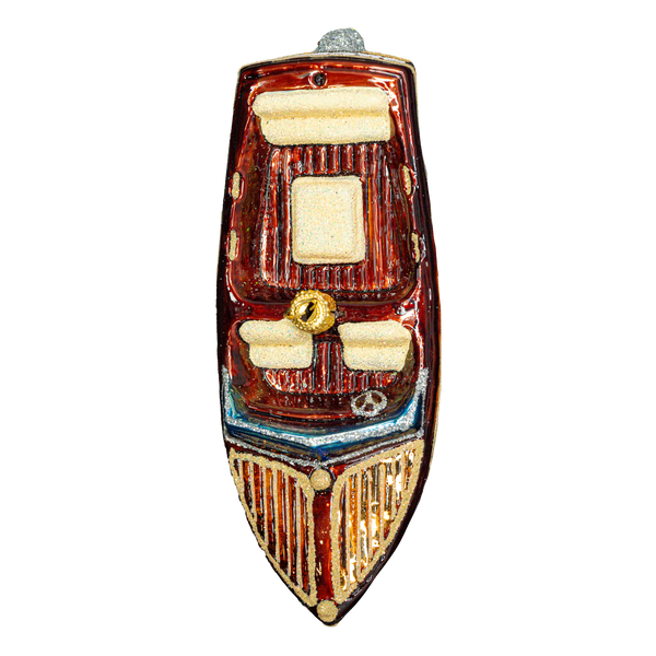 Okoboji Wooden Boat Ornament (2022)
