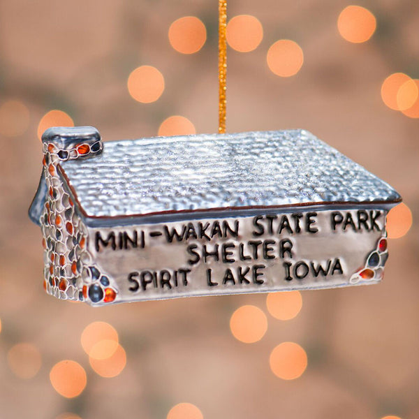 Mini-Wakan State Park Shelter Ornament (2010)