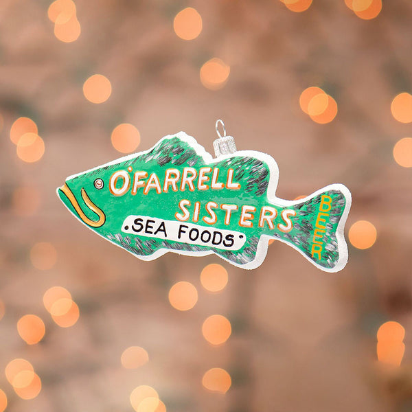Fish O'Farrell Sisters Sea Foods Ornament (2015) - IN STOCK 2023